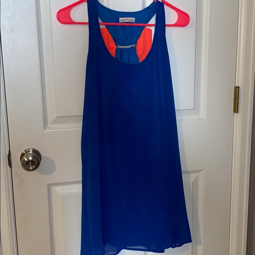 Blue & Pink Bow Dress